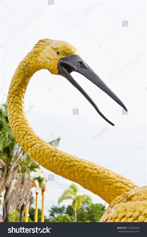 Head Golden Bird Statue Thailand Stock Photo 115425469 Shutterstock