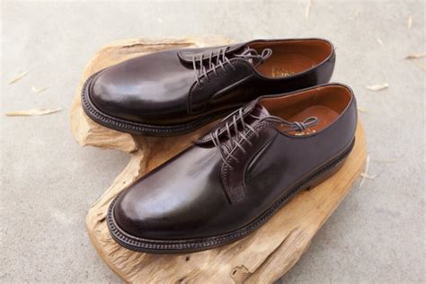 Alden Plain Toe Blucher Ptb In Color 8 Shell Cordovan Gentlemens Footwear