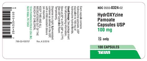 Hydroxyzine Pamoate - FDA prescribing information, side effects and uses