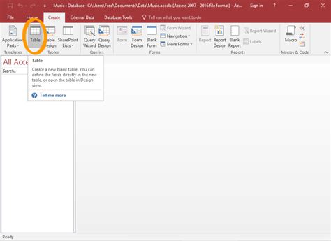 Learn How To Create A Table In Datasheet View In Access