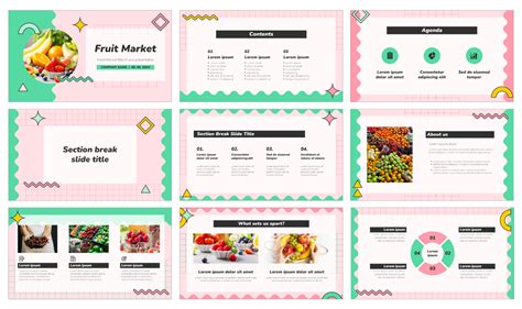 Fruit Market Free Powerpoint Template And Google Slides Theme