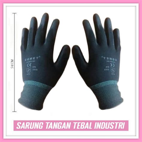 Jual Cod Sarung Tangan Karet Pu Comet Hand Glove Safety Palm Fit