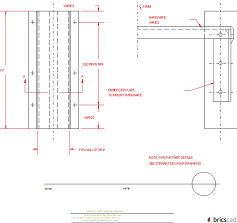 Strc403 Embedment Plate By Other Aia Cad Details Zipped Into Winzip Format Files For Faster