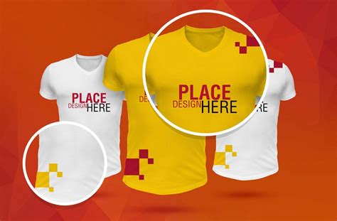 T-Shirt PSD Mockup For Branding - PlanetMockup