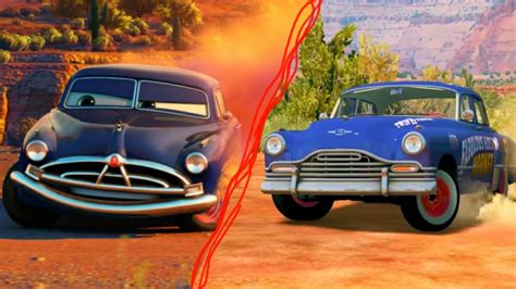 Cars Movie Remake In Beamng Drive Hudson Hornet Racing Youtube