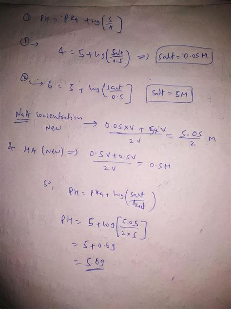 A Buffer Solution Is Prepared By Mixing 10 Ml Of 1 0 M Acetic Acid And 20 Ml Of 0 5 M Sodium