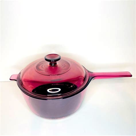 Corningware Other Corning Visions Visionware Cranberry Tefton