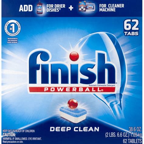 Finish Automatic Dishwasher Detergent Deep Clean Tablets Each