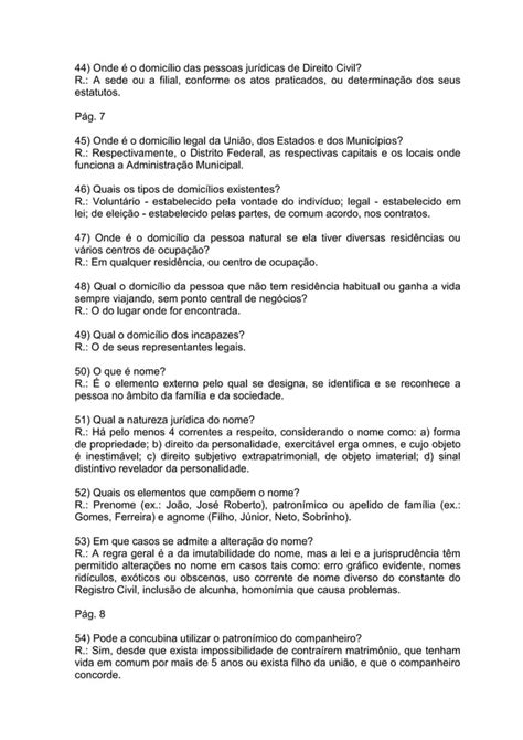 1000 Perguntas E Respostas Direito Civil Pdf