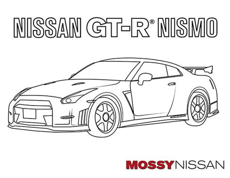 Free Car Coloring Pages for Adults and Kids - Mossy Nissan