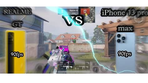 Iphone Pro Max Fps Vs Realme Gt G Fps Pubg Comparison Tdm