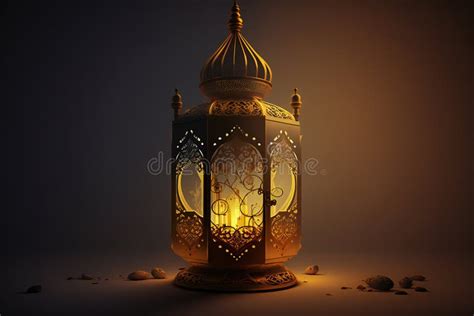 Arte De Ramadan Kareem Lantern Stock de ilustración Ilustración de