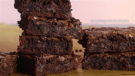 The Best Double Chocolate Fudgy Brownies Easy Recipe Youtube