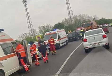 Două accidente rutiere produse aproape simultan pe DN2 E85 la