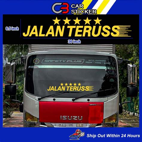 Jalan Terus Lima Bintang Lorry Sticker Cs Shopee Malaysia