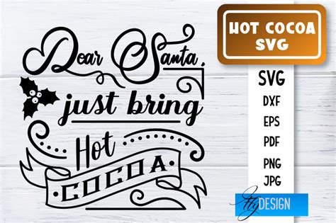 Hot Cocoa SVG Winter Designs Chocolate SVG By Fly Design TheHungryJPEG