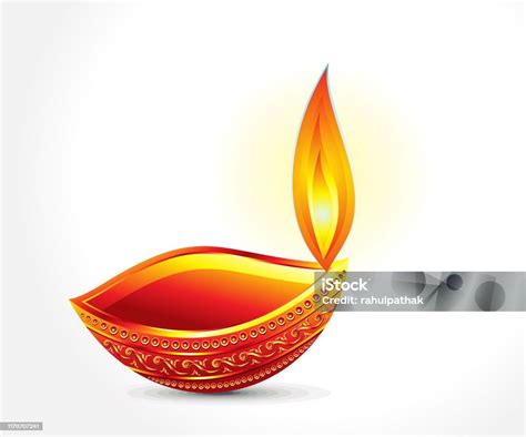 Abstract Artistic Creative Diwali Deepak Stock Illustration Download