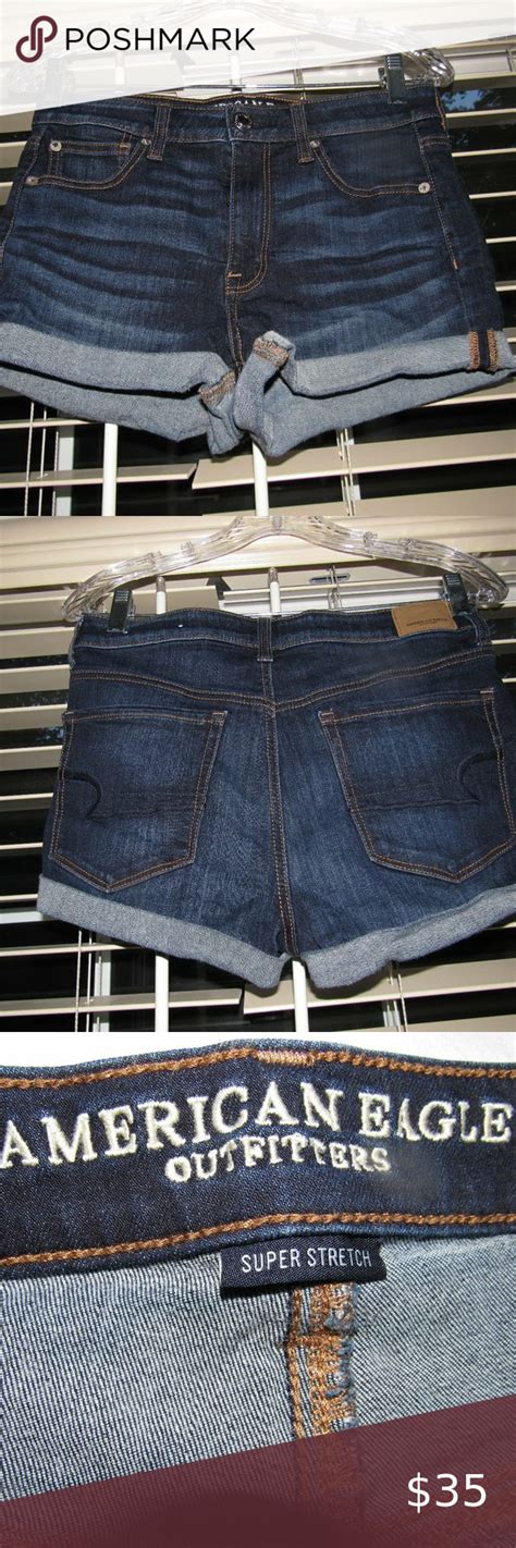 American Eagle Stretch Hi Rise Shortie Shorts Sz American Eagle