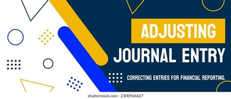 adjusting journal entry type accounting entry stock vector royalty