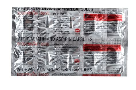 Ecosprin Av 20150 Mg Capsule 10 Uses Side Effects Dosage Price