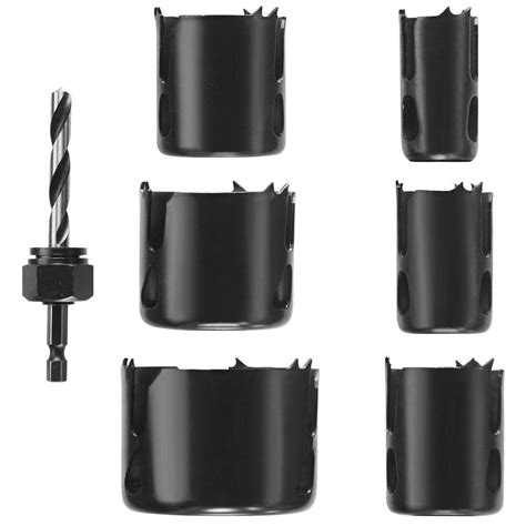 Bosch Daredevil Wood Hole Saw Set 7 Piece Hcd007 The Home Depot
