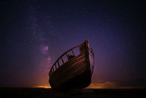 Night Boat Sky Stars 5k, HD Nature, 4k Wallpapers, Images, Backgrounds ...