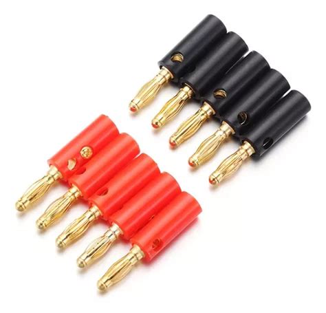 Plugues De Alto Falante Banana Plugs Audio Jack Parafuso Ada Frete Gr Tis