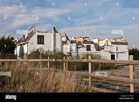 Building at Caxton Gibbet roundabout in Cambridgeshire, UK destroyed by ...