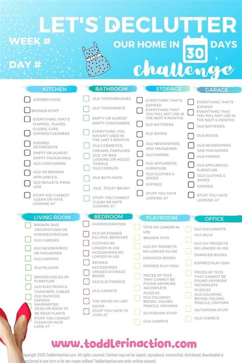 Declutter Your Home Room By Room With This Free Printable Checklist