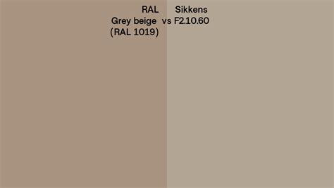 Ral Grey Beige Ral 1019 Vs Sikkens F2 10 60 Side By Side Comparison