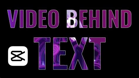 Video Editing Tip How To Create Video Behind Text Effect On Capcut