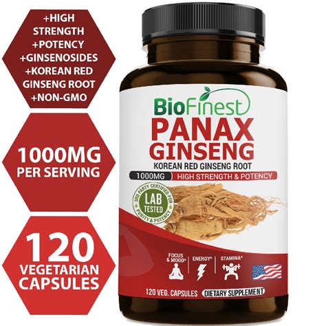 Biofinest Korea Panax Red Ginseng Mg Extract Ginsenosides