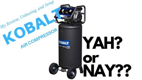 Kobalt 30 Gallon Single Stage Portable Electric Vertical Air Compressor