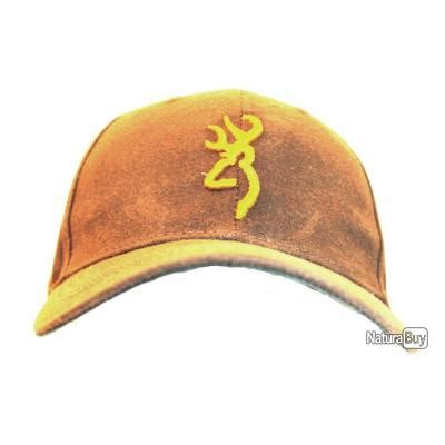 Casquette Browning marron et logo jaune réf 4583 Chapeaux