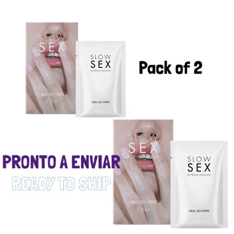 Slow Sex Oral Sex Strips Pack Of 2 Bijoux Indiscrets Carmo Ge Pereira