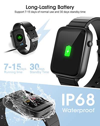 ELEGIANT SmartWatch 1 54 IP68 Smartwatch Met Touchscreen Slimme