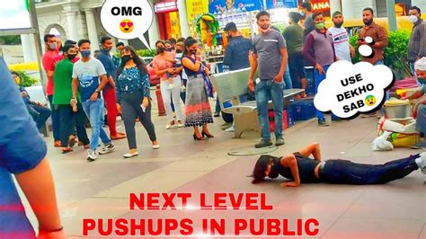 Crazy Extreme Pushups In Public 😍 Calisthenics Street Workout