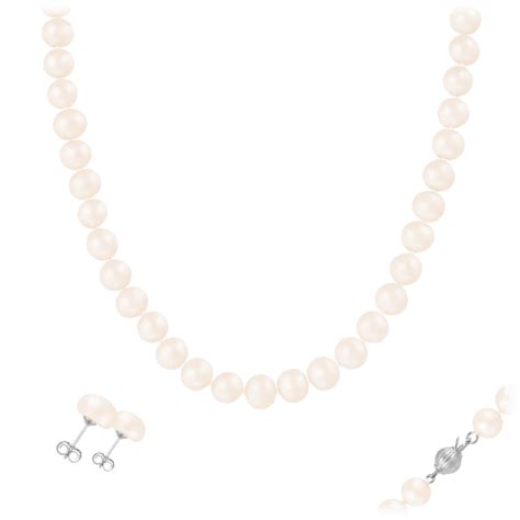 Morningsave Splendid Pearls 8 8 5mm Freshwater Pearl Necklace