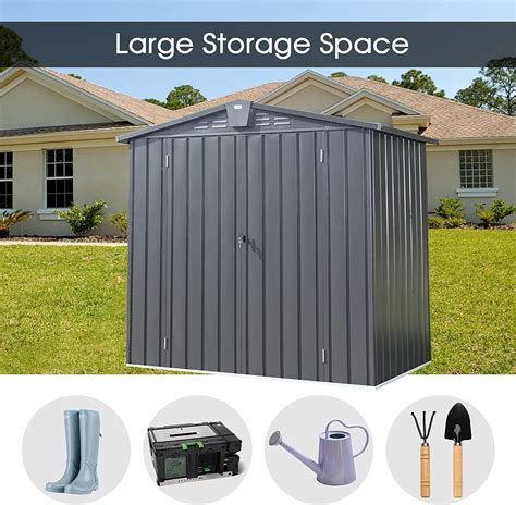 Domi Outdoor Storage Shed X Patio Metal Garden Shed With