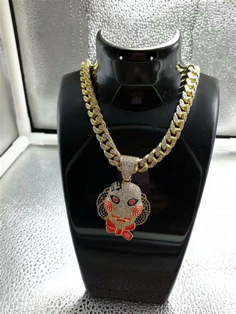 Wholesale Iced Out Chains Necklace 6ix9ine Pendant Hip Hop Jewelry Mens