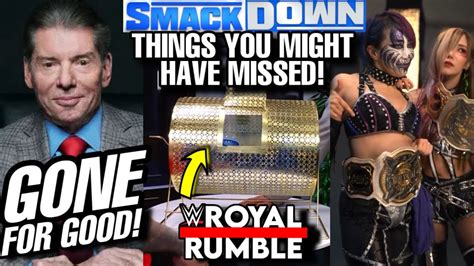 Things You Might Have Missed Wwe Smackdown Vince Mcmahon Gone Kabuki