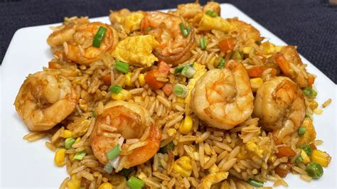 Arroz Frito Con Camarones Estilo Chino Youtube