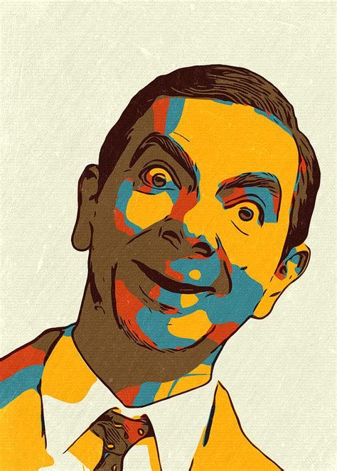 Mr Bean Artwork Painting By New Art