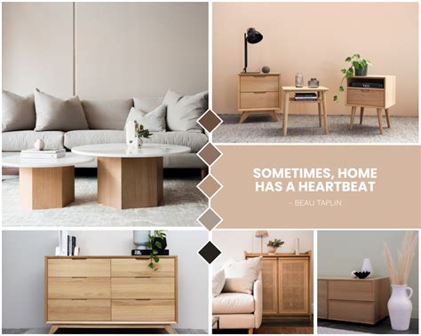 Home Furniture Inspiration Mood Board Tablón De Anuncios Template