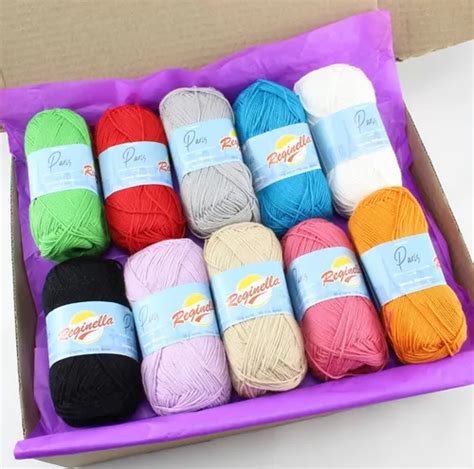 Kit De Hilo De Algodón Para Tejer Amigurumi Paris Reginella Cuotas