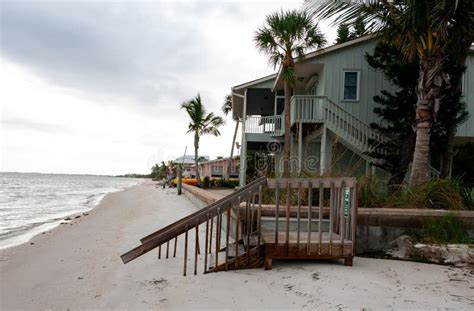 FLORIDA, USA - NOVEMBER 28, 2011: Country Houses Near the Water on the ...