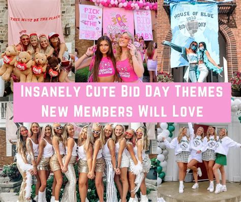 Insanely Cute Bid Day Themes New Members Will Love With Links To