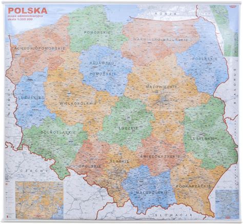 Polska Xxl Mapa Cienna Administracyjna X M Ceny I Opinie Ceneo Pl