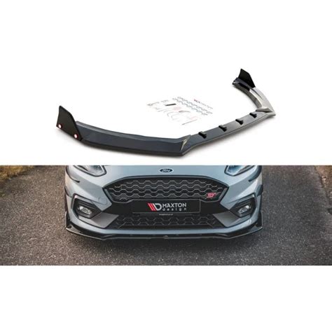 Tuning Maxton Front Splitter V Flaps Ford Fiesta St St Line Gloss