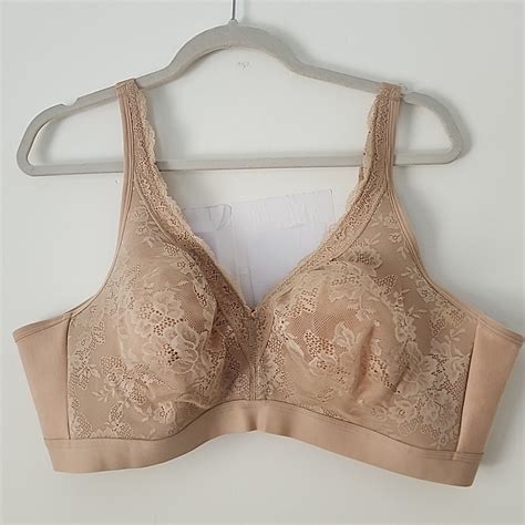 Cacique Lane Bryant Plus Curvie Nude Lace Wide Straps Gem